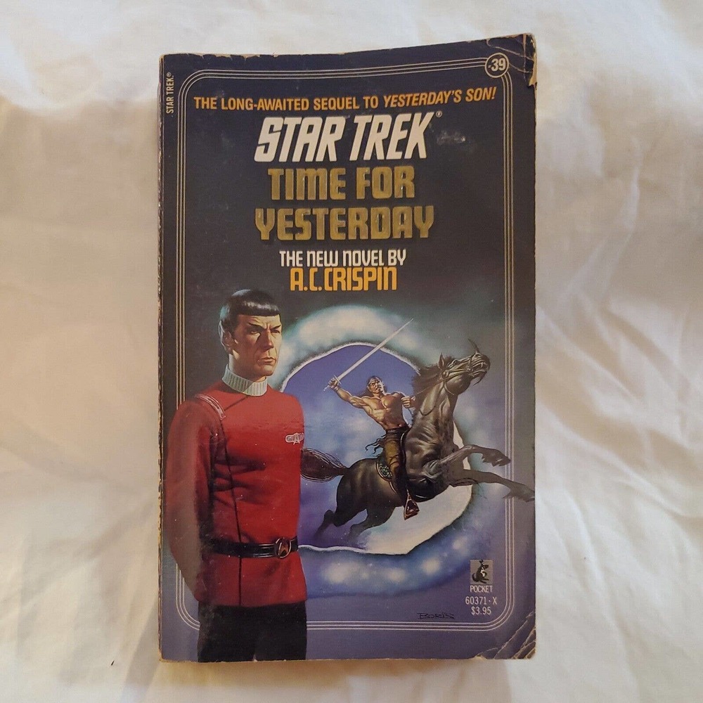 Star Trek Time for Yesterday by A. C. Crispin Book #39 (1988, Mass Market)